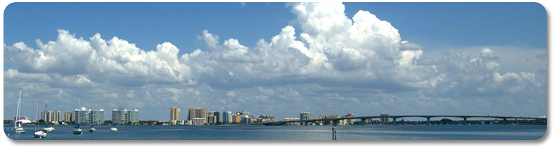 View of Sarasota Bay and Ringling Bridge